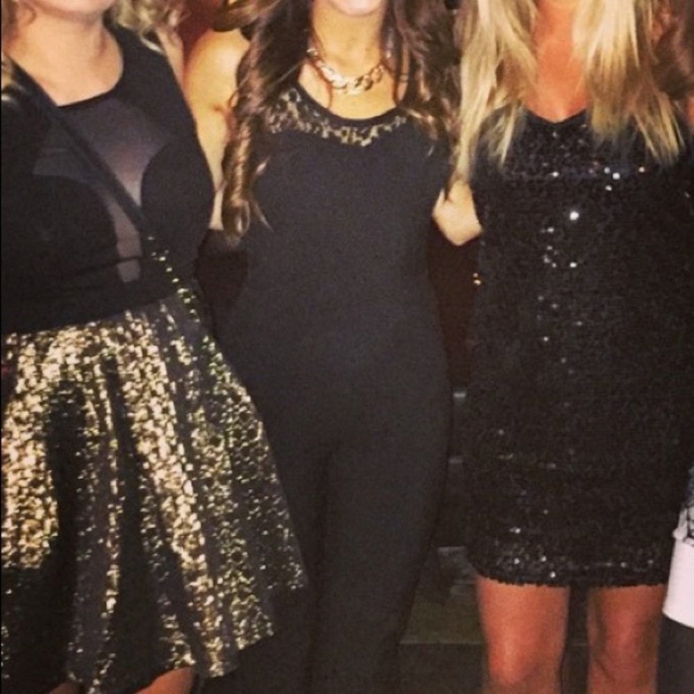 Women’s Bar III Black Lace Jumpsuit